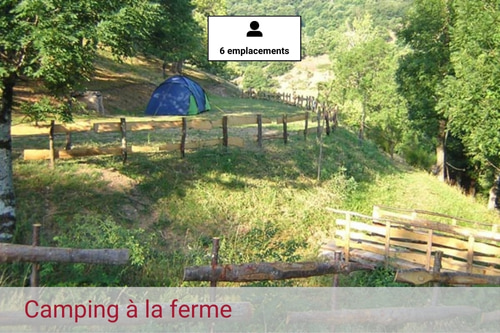 Camping 6 emplacements - Ferme de la Croze