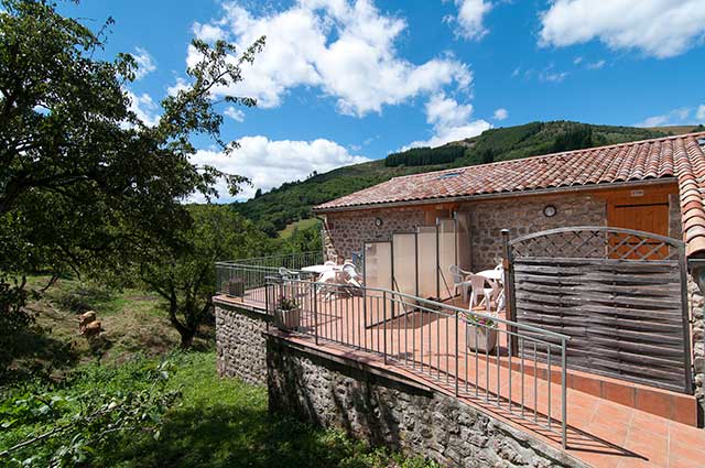 gite 4 personnes en Ardèche - Terrasse